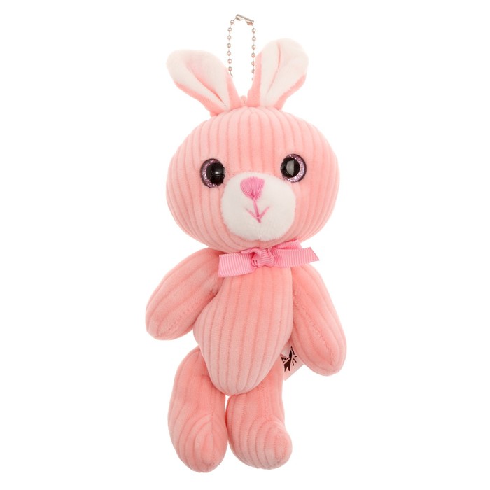 Мягкая игрушка «Зайка», на подвеске, цвет розовый мягкая игрушка брелок обаятельная li зайка