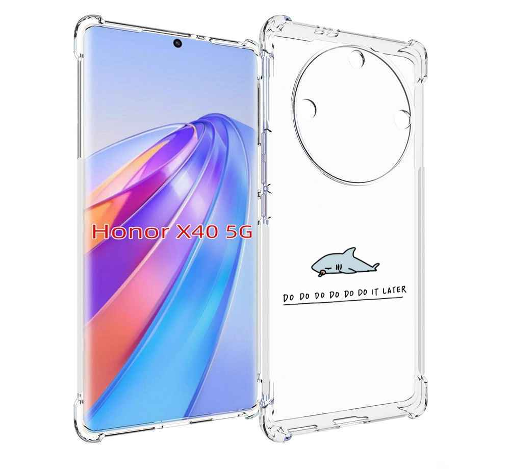 

Чехол MyPads Мини-акула для Honor X40, Прозрачный, Tocco
