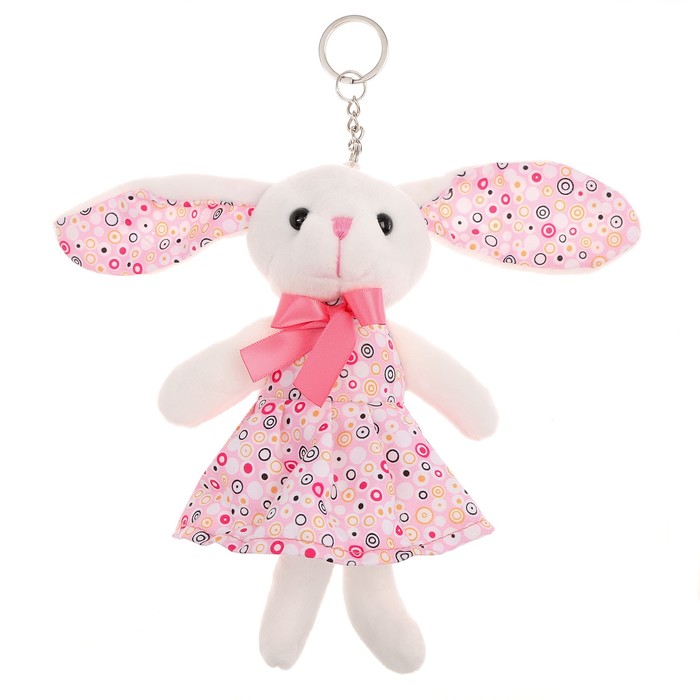Мягкая игрушка «Зайка в платье», цвет розовый мягкая игрушка зайка в платье на подвеске
