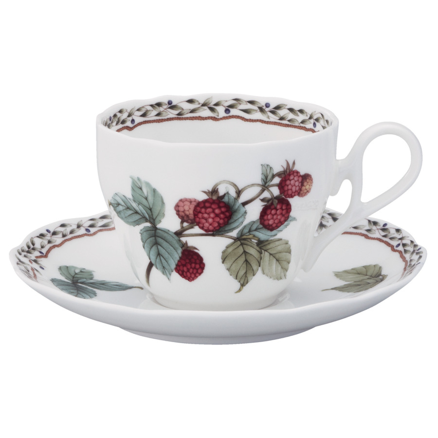 фото Чашка чайная с блюдцем noritake фруктовый сад 250 мл