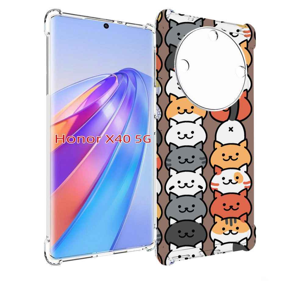 

Чехол MyPads Найди-кота для Honor X40, Прозрачный, Tocco