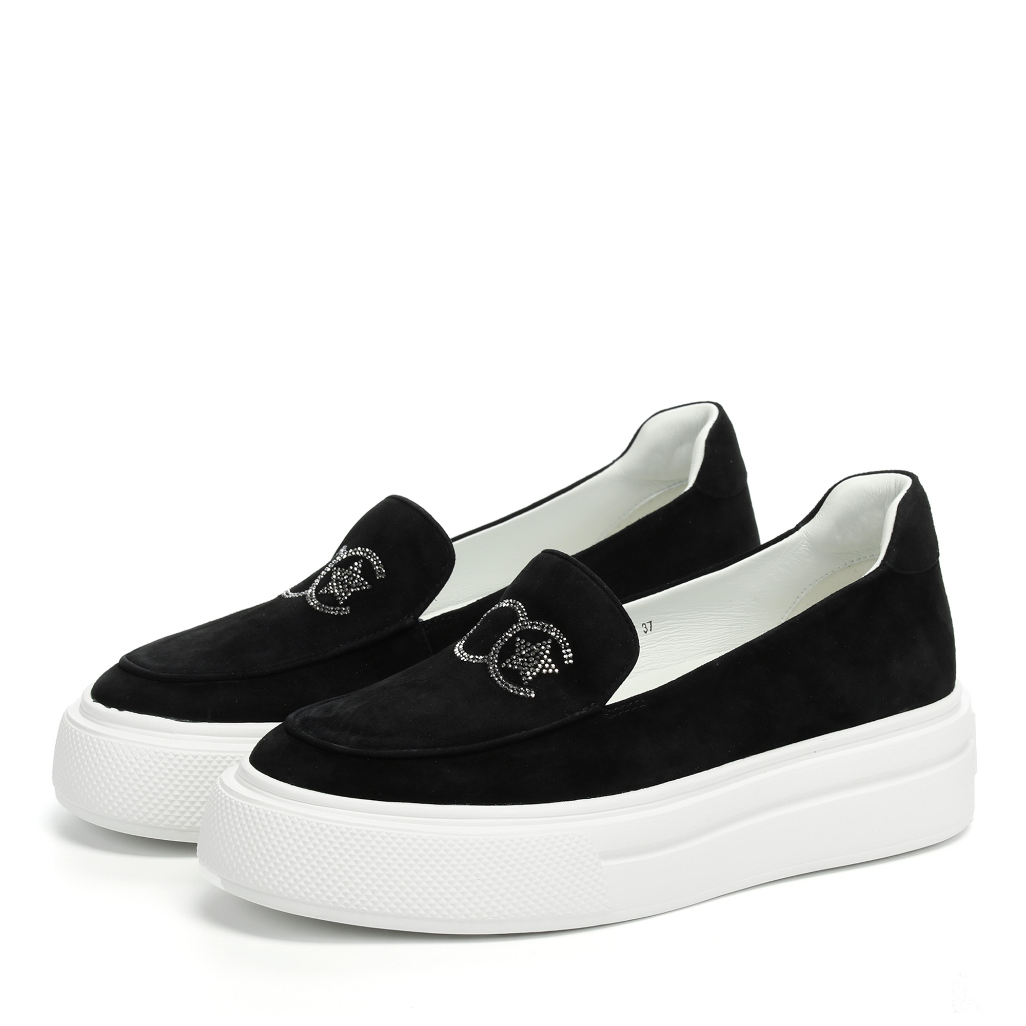 

Лоферы женские CORSOCOMO CC16283-WL черные 37 RU, Черный, CC16283-WL