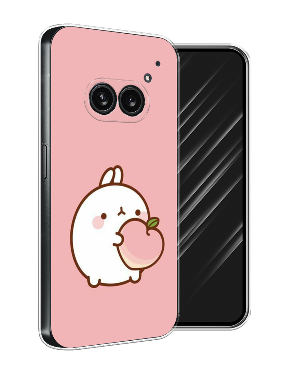 

Чехол Awog на Nothing Phone 2a "Кролик с персиком", Розовый;бежевый, 3300350-1