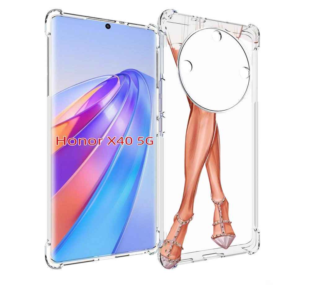 

Чехол MyPads Ножки для Honor X40, Прозрачный, Tocco