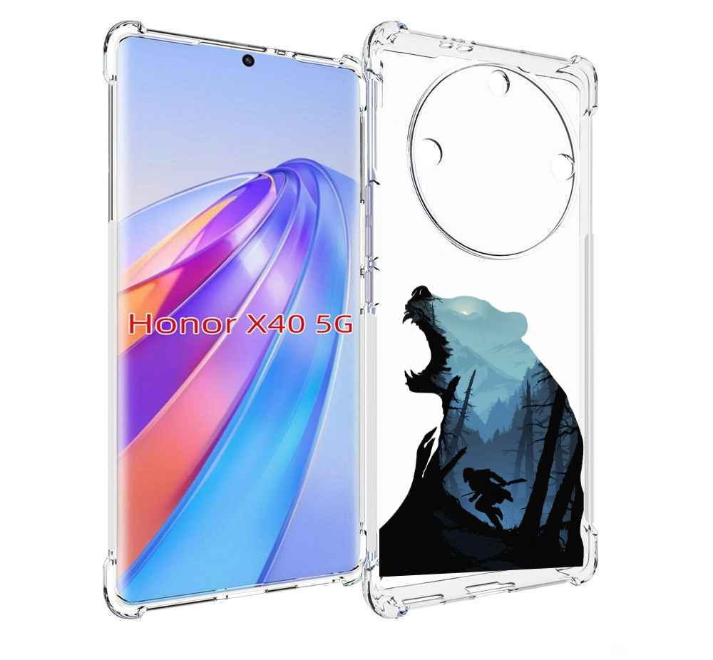 

Чехол MyPads Ночной-медведь для Honor X40, Прозрачный, Tocco