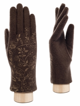 фото Перчатки женские labbra 01-00040733 коричневые, р. m