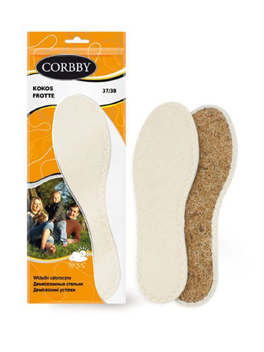 

Стельки для обуви унисекс Corbby Kokos_Frotte 35-36 RU, Kokos_Frotte