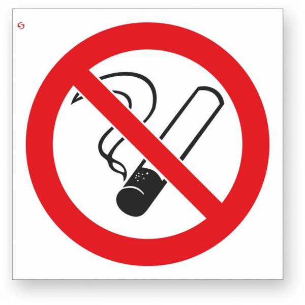 фото Знак "запрещается курить" стандарт знак р01, 200x200 мм, 00-00023632