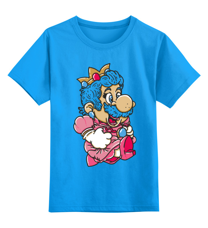 

Футболка детская Printio Mario (princess peach) цв. голубой р. 116, Mario (princess peach)