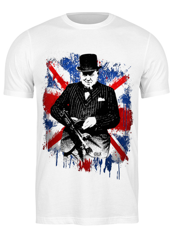 

Футболка мужская Printio Уинстон черчилль белая 3XL, Белый, Уинстон черчилль