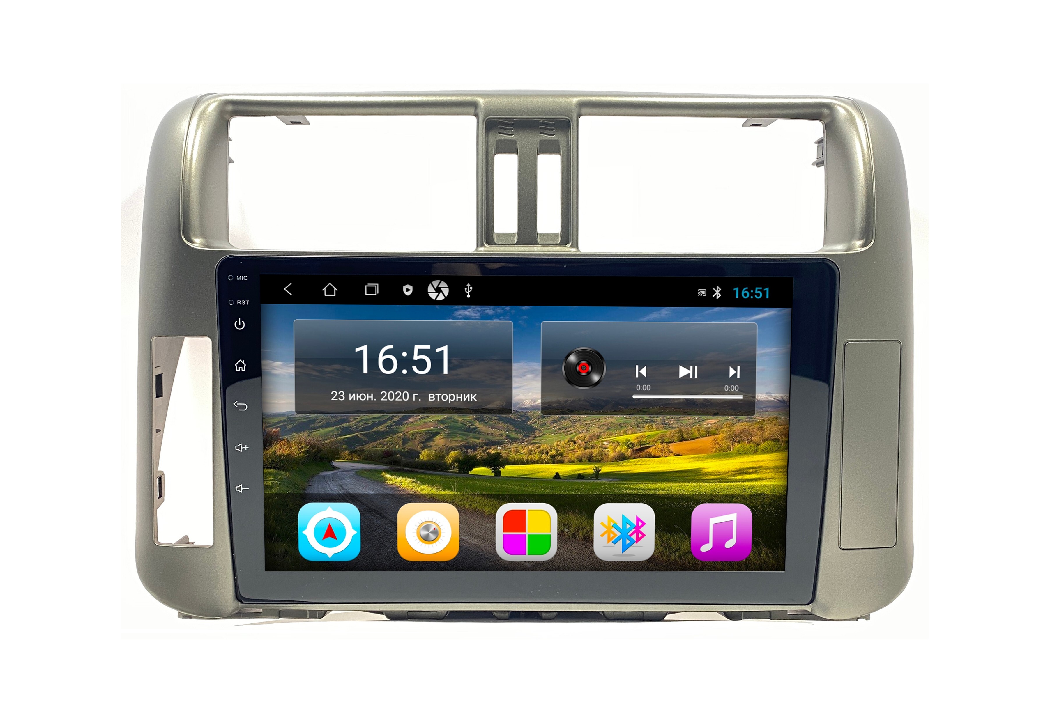 Штатная автомагнитола Zenith Toyota Prado 150 2010-2014, Android 12, 2/32GB / Мультируль /
