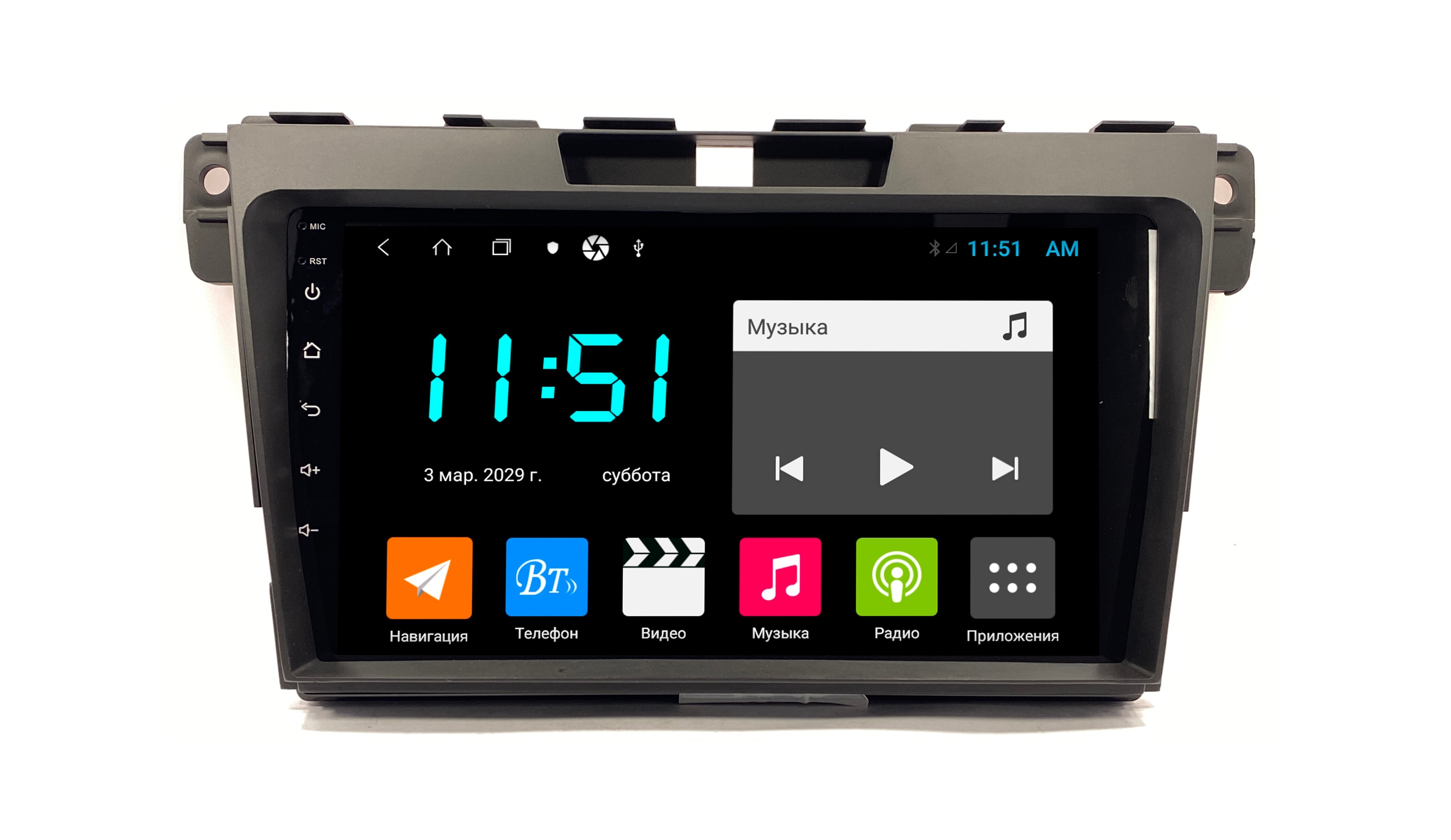 Штатная автомагнитола Zenith Mazda CX-7 2006-2012 Android 12 464GB Мультируль ШГУ 3163100₽