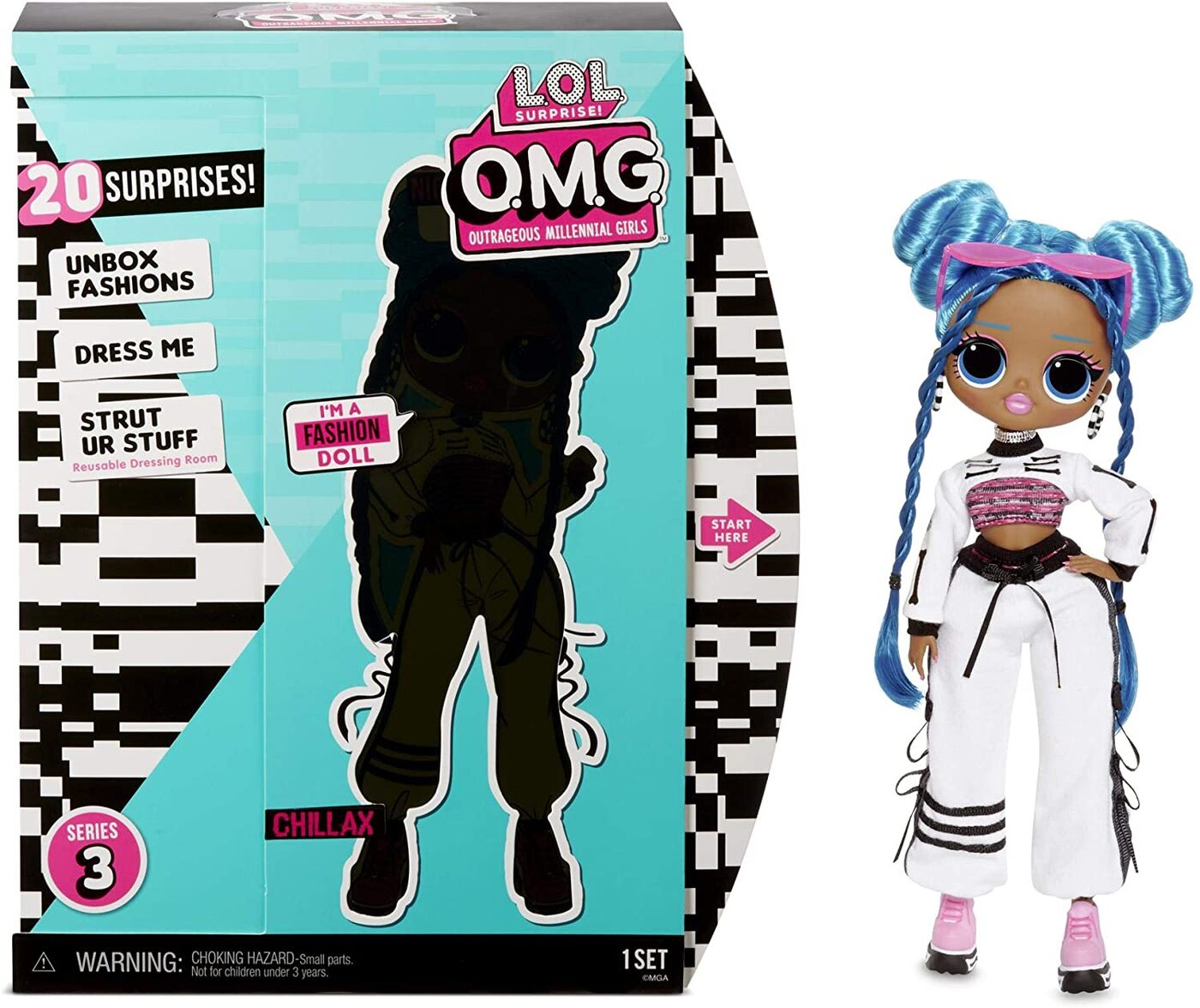 

Кукла L.O.L. Surprise OMG Fashion Doll Chillax Чиллакс