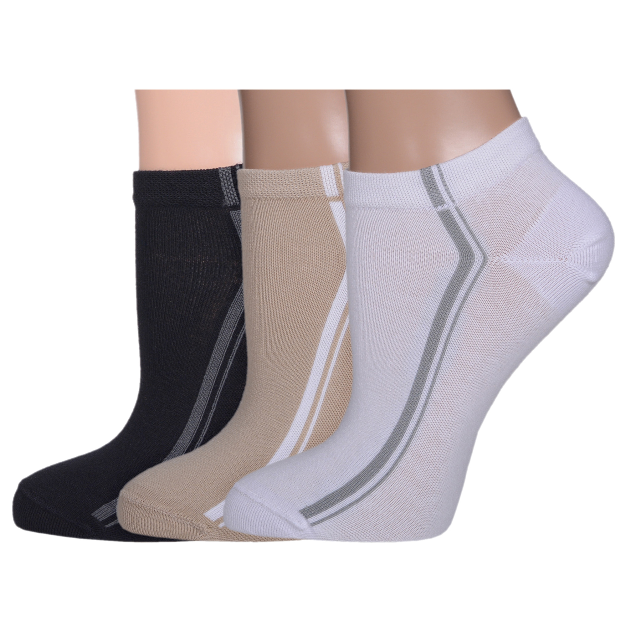 Комплект носков женских LorenzLine 3-С8 бежевых 23 (36-37)