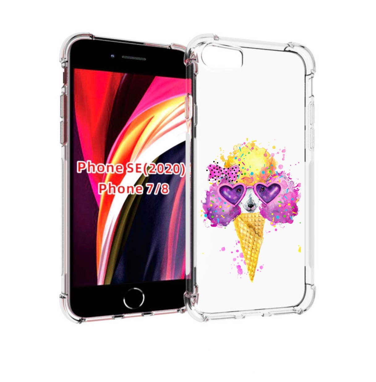 

Чехол MyPads Рожок для iPhone 7 4.7 / iPhone 8 / iPhone SE 2 (2020), Прозрачный, Tocco