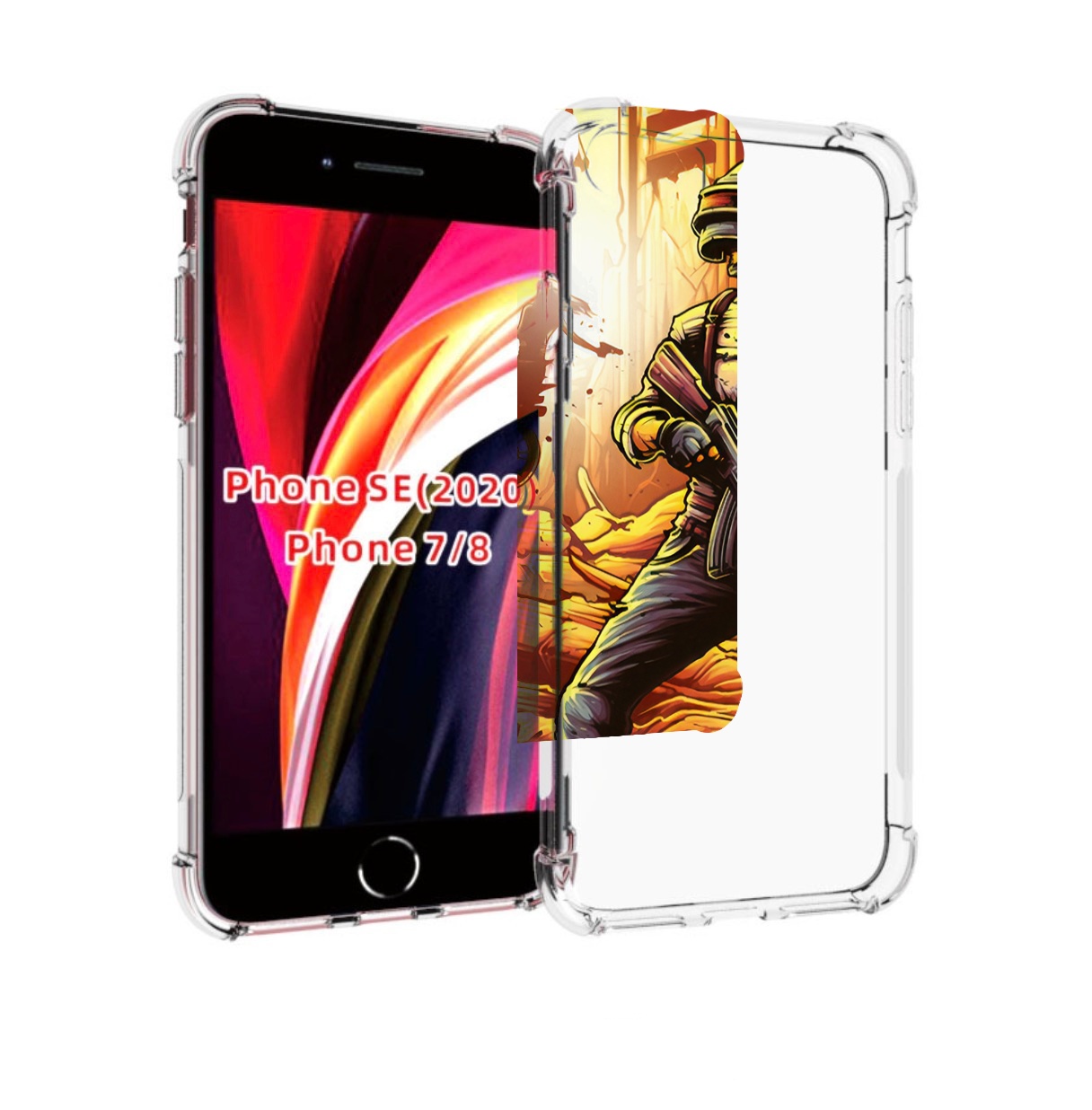 

Чехол MyPads Пабг для iPhone 7 4.7 / iPhone 8 / iPhone SE 2 (2020) / Apple iPhone SE3 2022, Прозрачный, Tocco