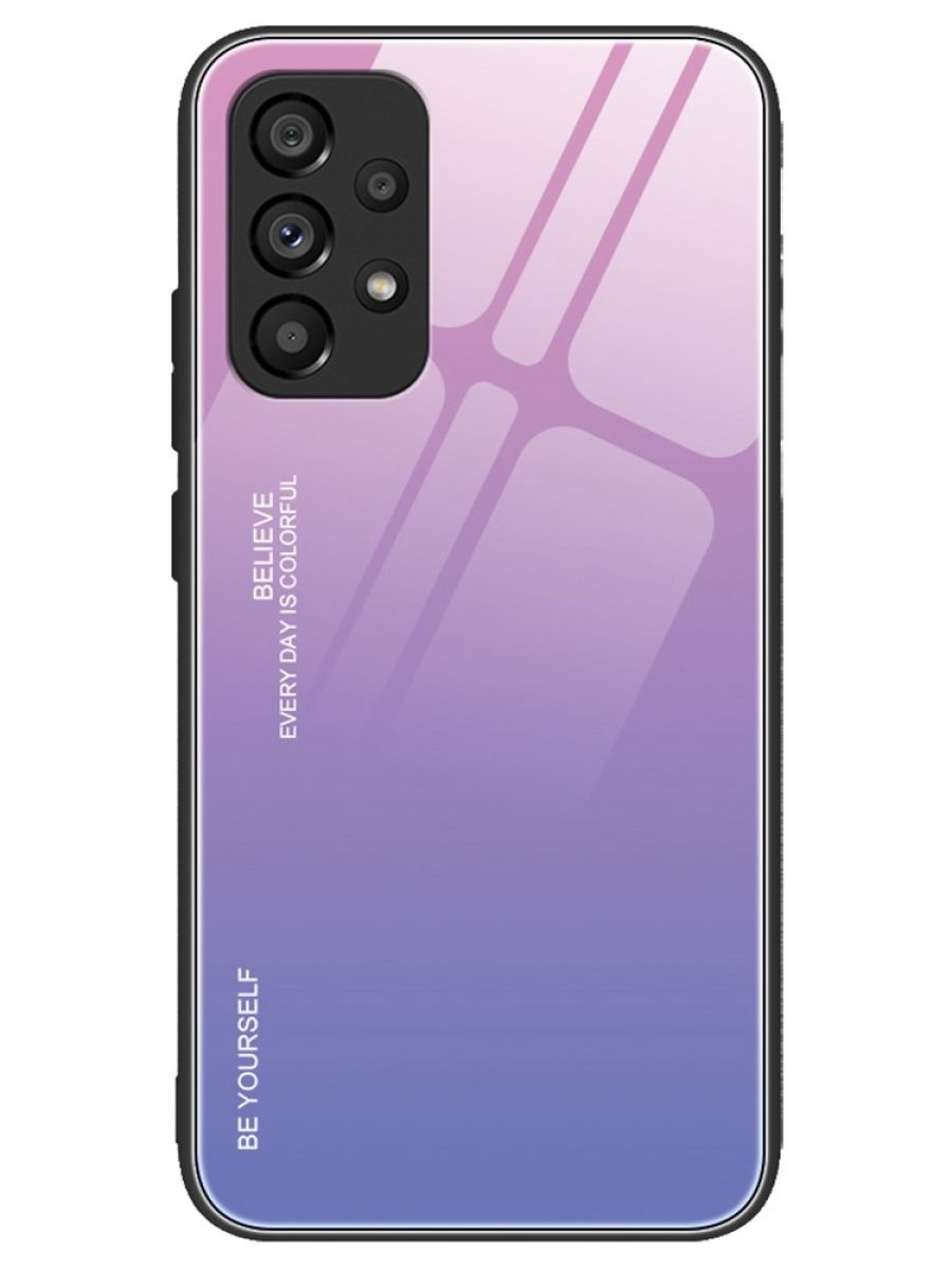 

Brodef Gradation стеклянный чехол для Samsung Galaxy A53 Фиолетовый/Розовый