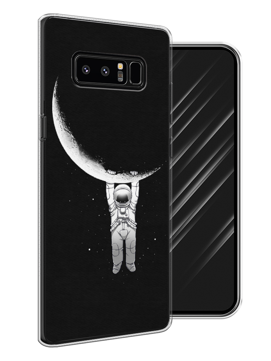 

Чехол Awog на Samsung Galaxy Note 8 "Космонавт", Белый;черный, 25250-4