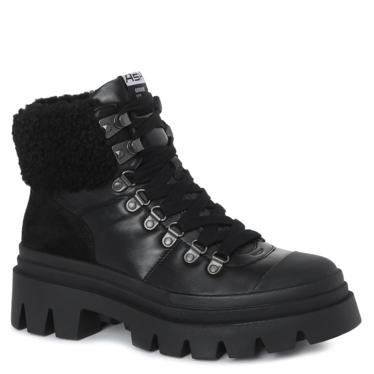 

Ботинки женские Ash PATAGONIE FUR черные 35 EU, Черный, PATAGONIE FUR