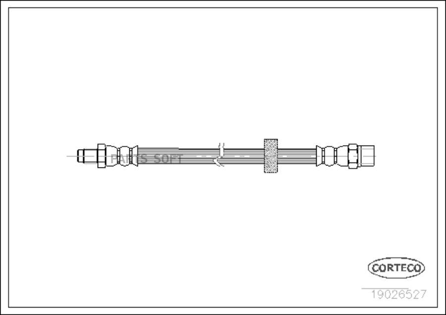 

Шланг тормозной системы Corteco 19026527