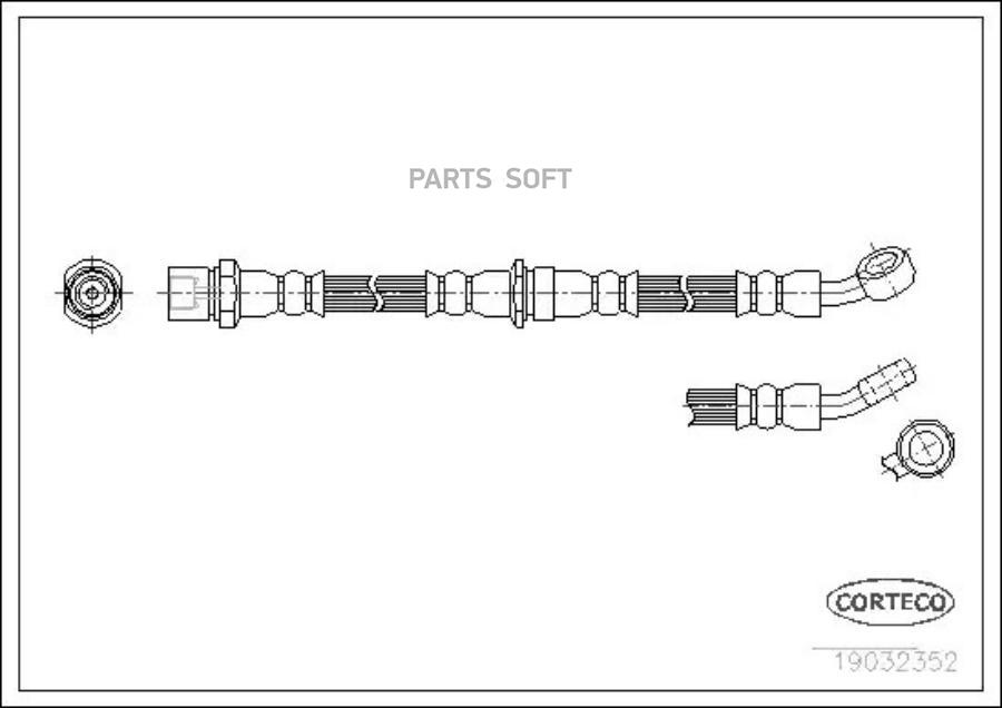 

Шланг тормозной системы CORTECO 19032352
