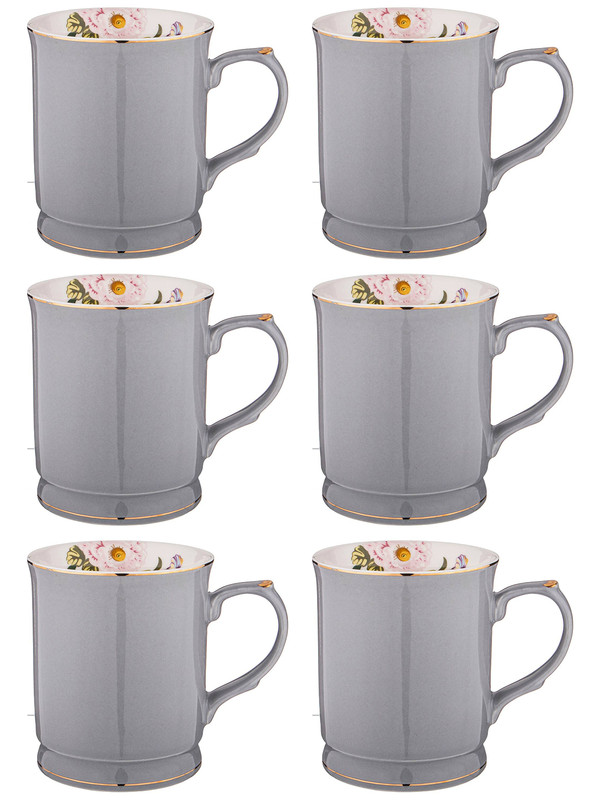 

Набор кружек 12 шт Lefard Времена года 420 мл 275-1180, Серый