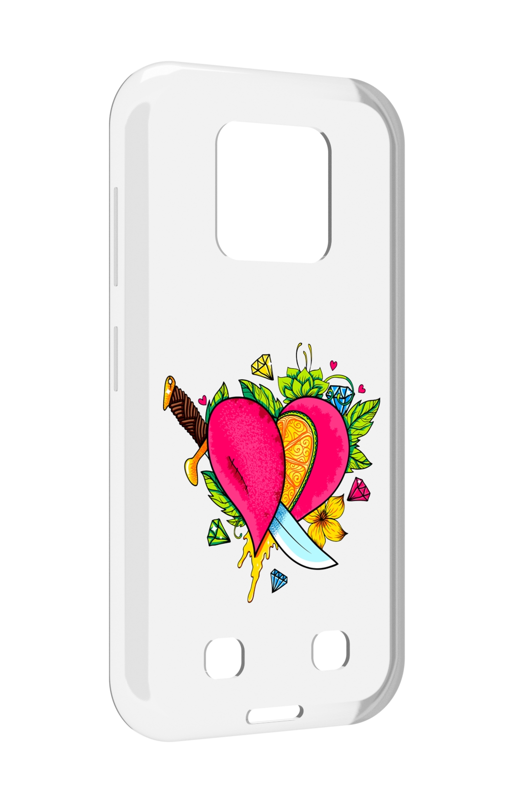 

Чехол MyPads Фруктовое сердце для Oukitel WP18, Прозрачный, Tocco
