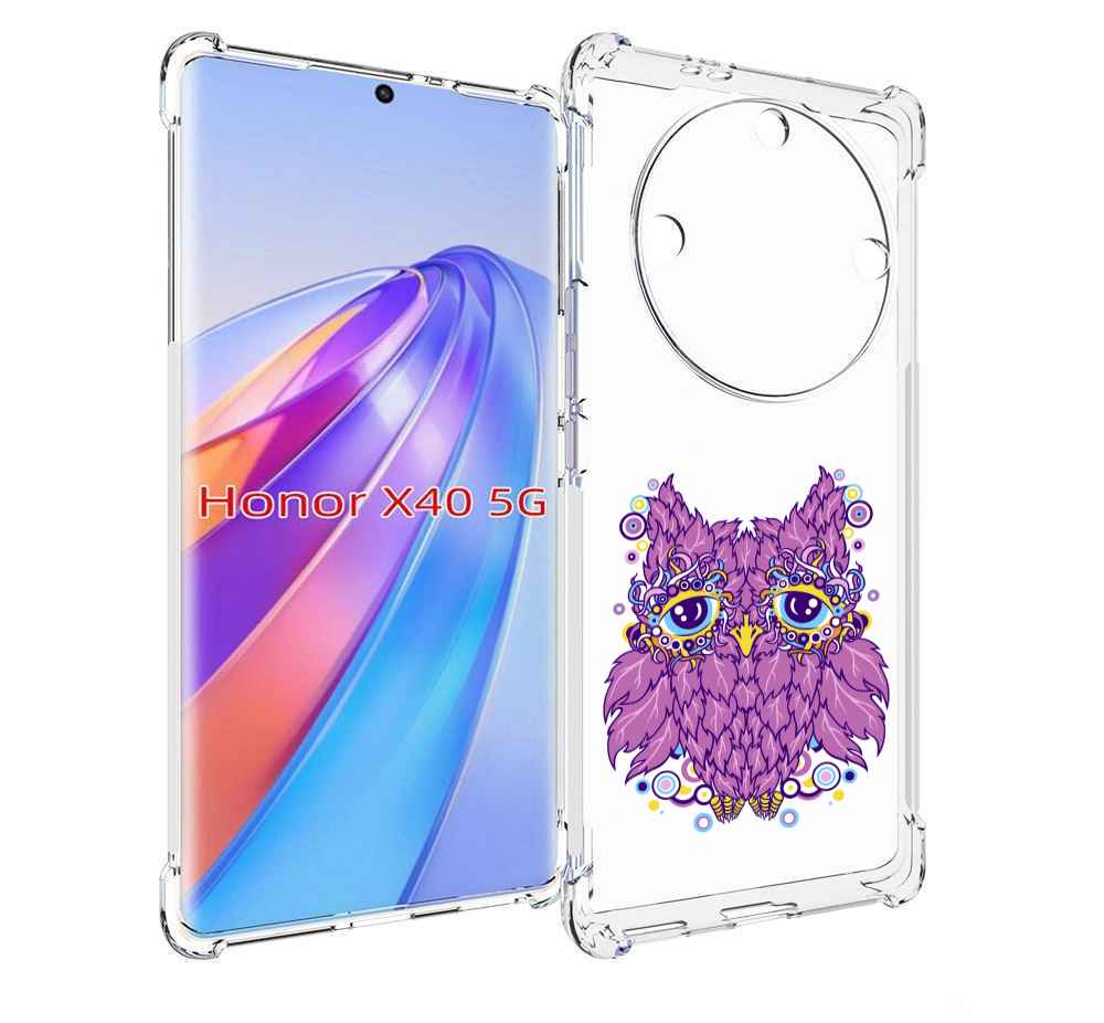 

Чехол MyPads Розовая сова для Honor X40, Прозрачный, Tocco