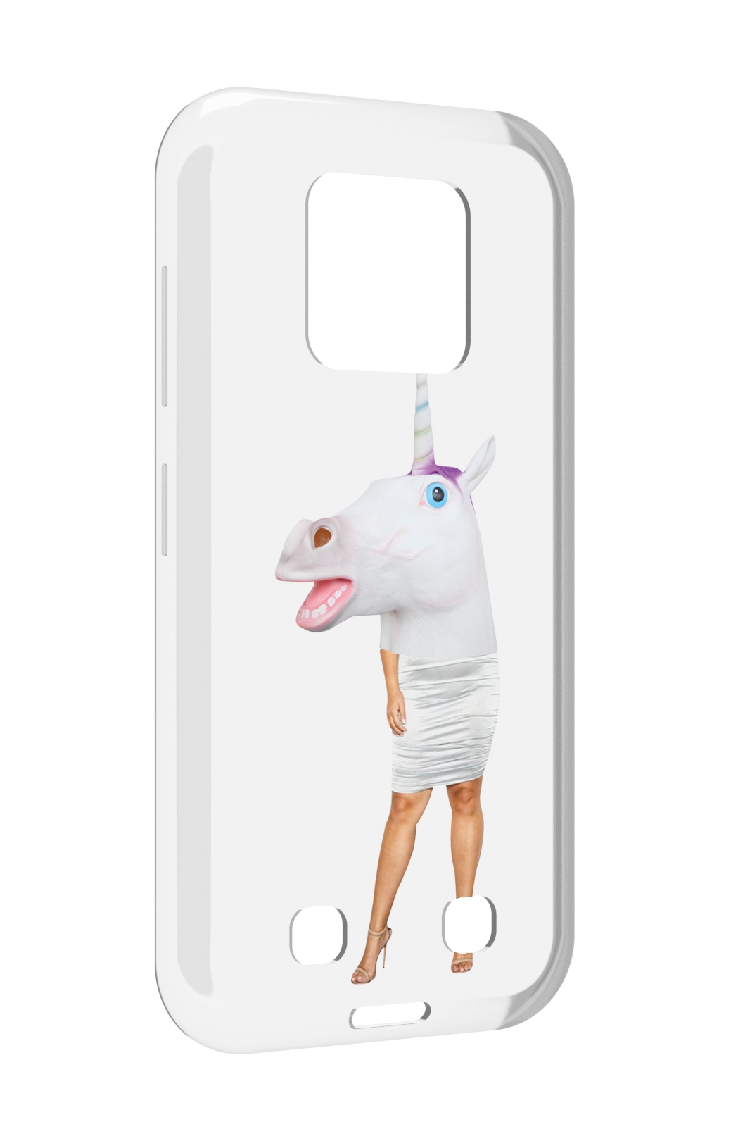 

Чехол MyPads голова-единорога для Oukitel WP18, Прозрачный, Tocco