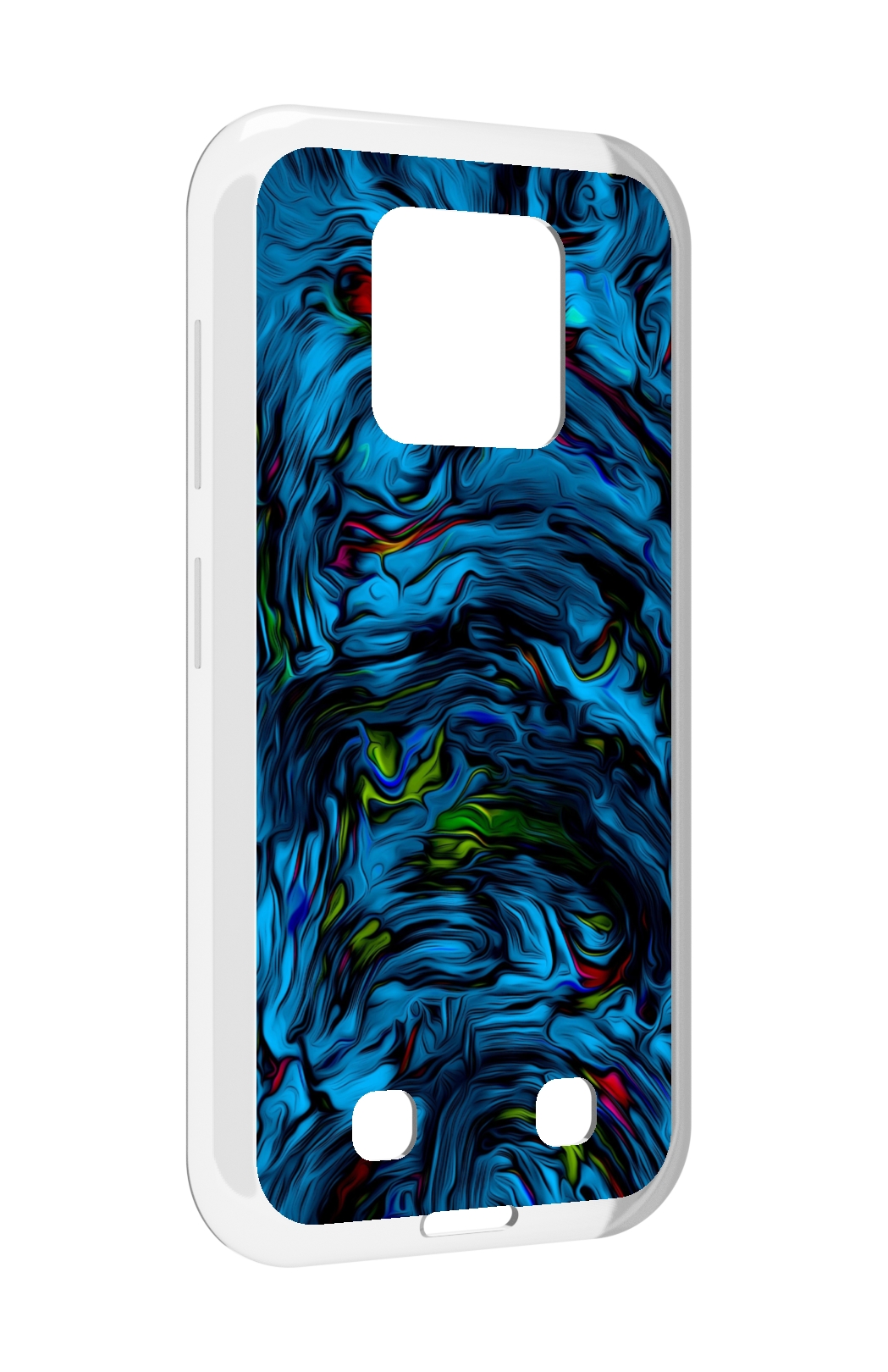 

Чехол MyPads голубая краска в темноте для Oukitel WP18, Прозрачный, Tocco
