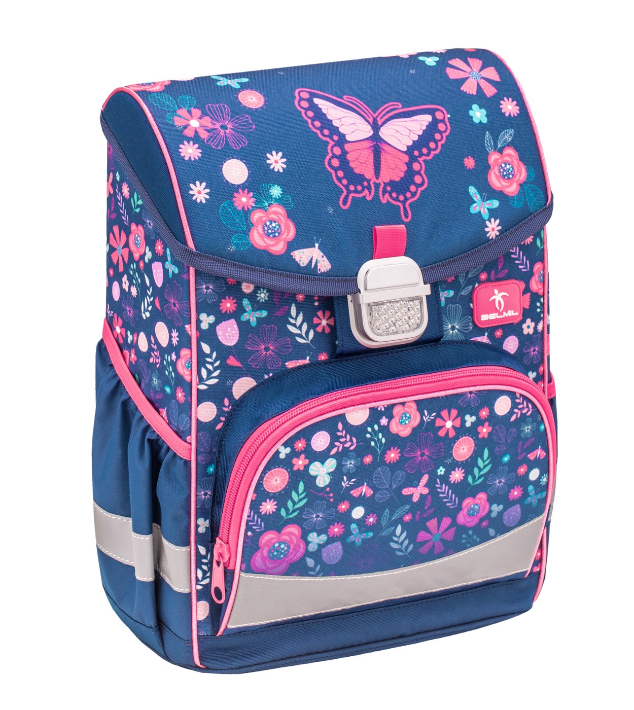 

Ранец Belmil Click - Spring Time Blue, Бабочка, фиолетовый
