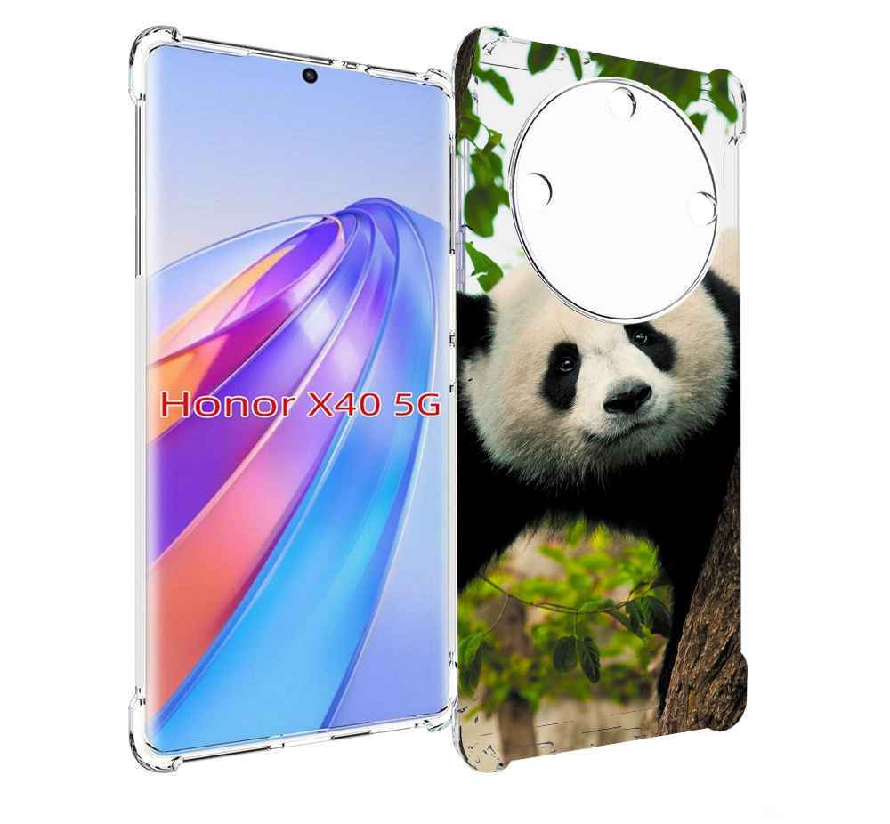 

Чехол MyPads Панда-на-дереве для Honor X40, Прозрачный, Tocco