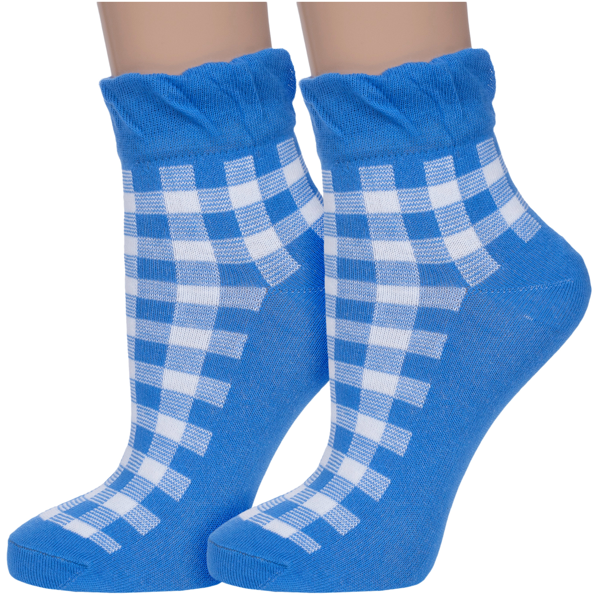 Комплект носков женских Para Socks 2-L1D10 голубых 23
