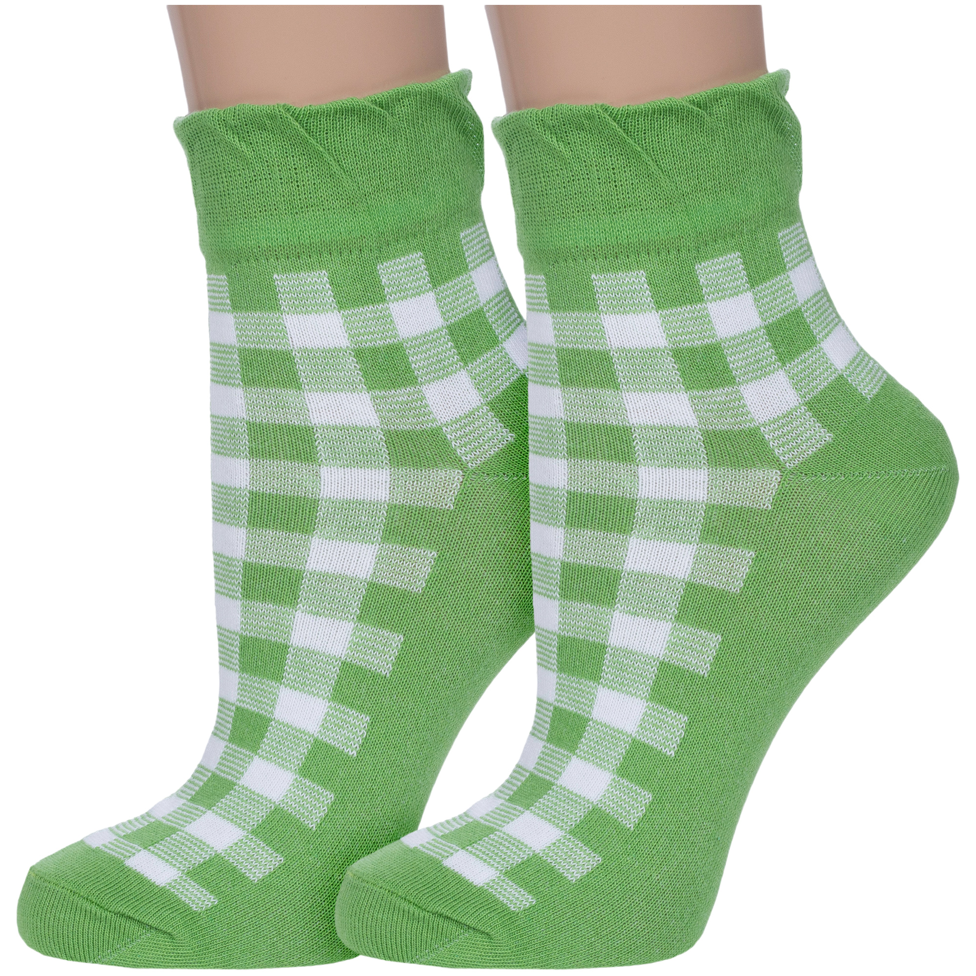 Комплект носков женских Para Socks 2-L1D10 зеленых 23