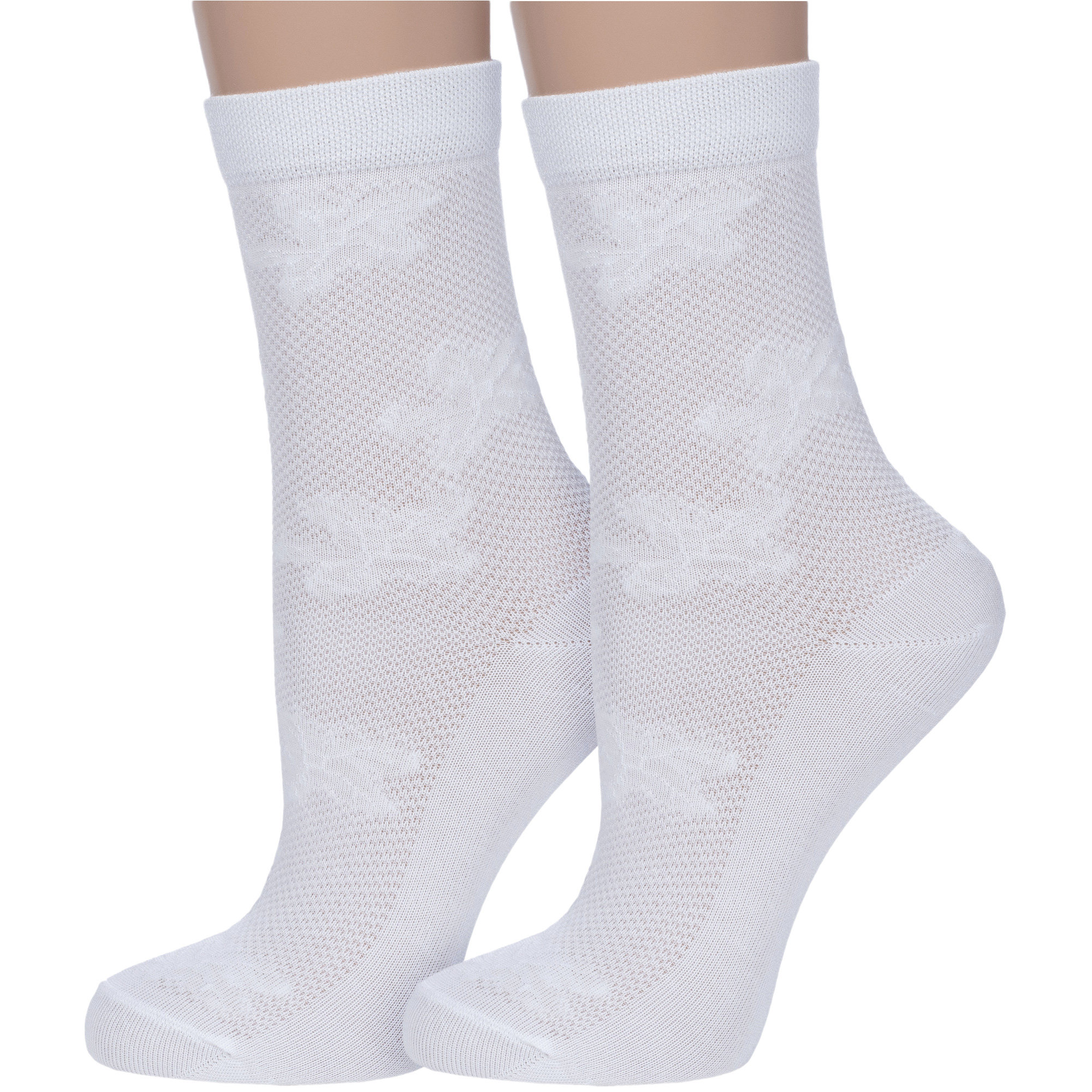 Комплект носков женских Para Socks 2-L1D11 белых 23
