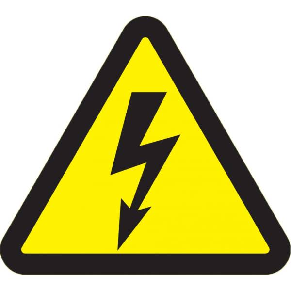 Наклейка знак электробезопасности Опасность поражения электротоком REXANT 100x100x100 мм 5
