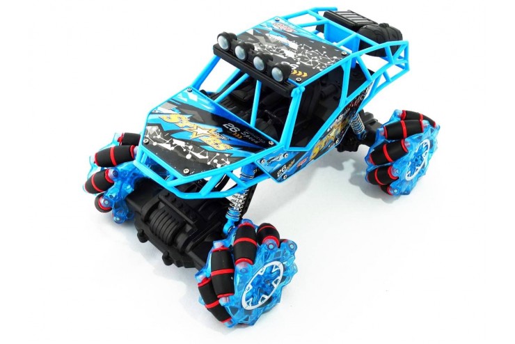 Радиоуправляемый краулер Zegan на роликовых колесах, свет, звук 2.4G ZEGAN ZG-C1431-Blue радиоуправляемый краулер mz blue climbing car 1 10 mz 2837 b