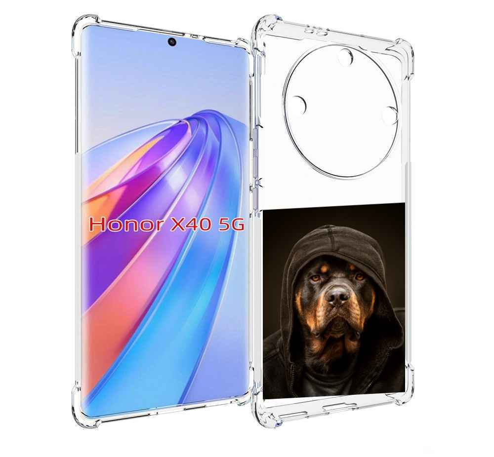 

Чехол MyPads Пес-барбос для Honor X40, Прозрачный, Tocco