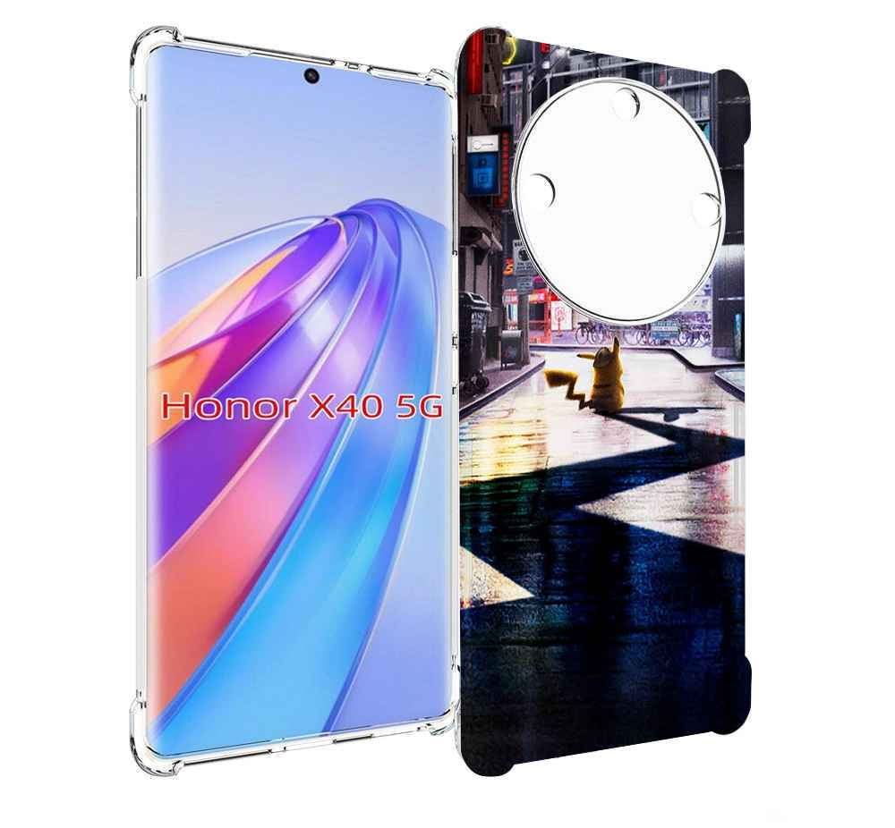 

Чехол MyPads Пикачу-в-городе для Honor X40, Прозрачный, Tocco