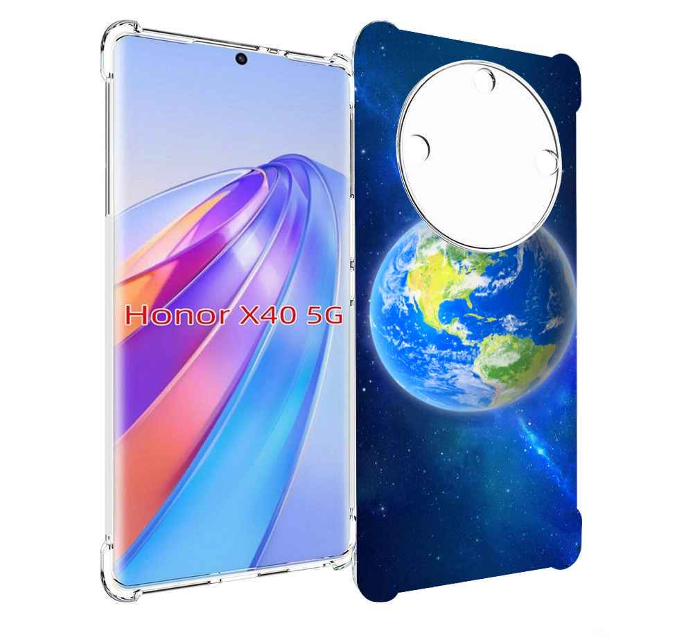 

Чехол MyPads Планета-Земля для Honor X40, Прозрачный, Tocco