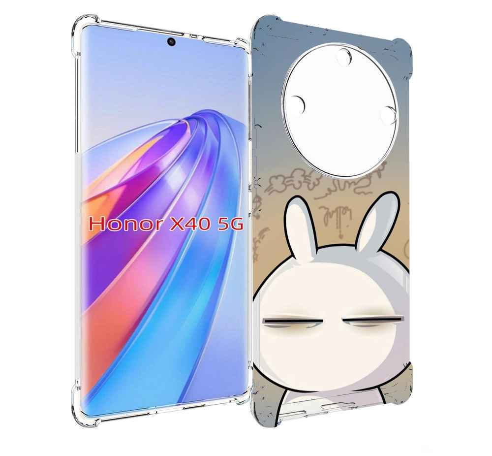 

Чехол MyPads Подозрительный-зайка для Honor X40, Прозрачный, Tocco
