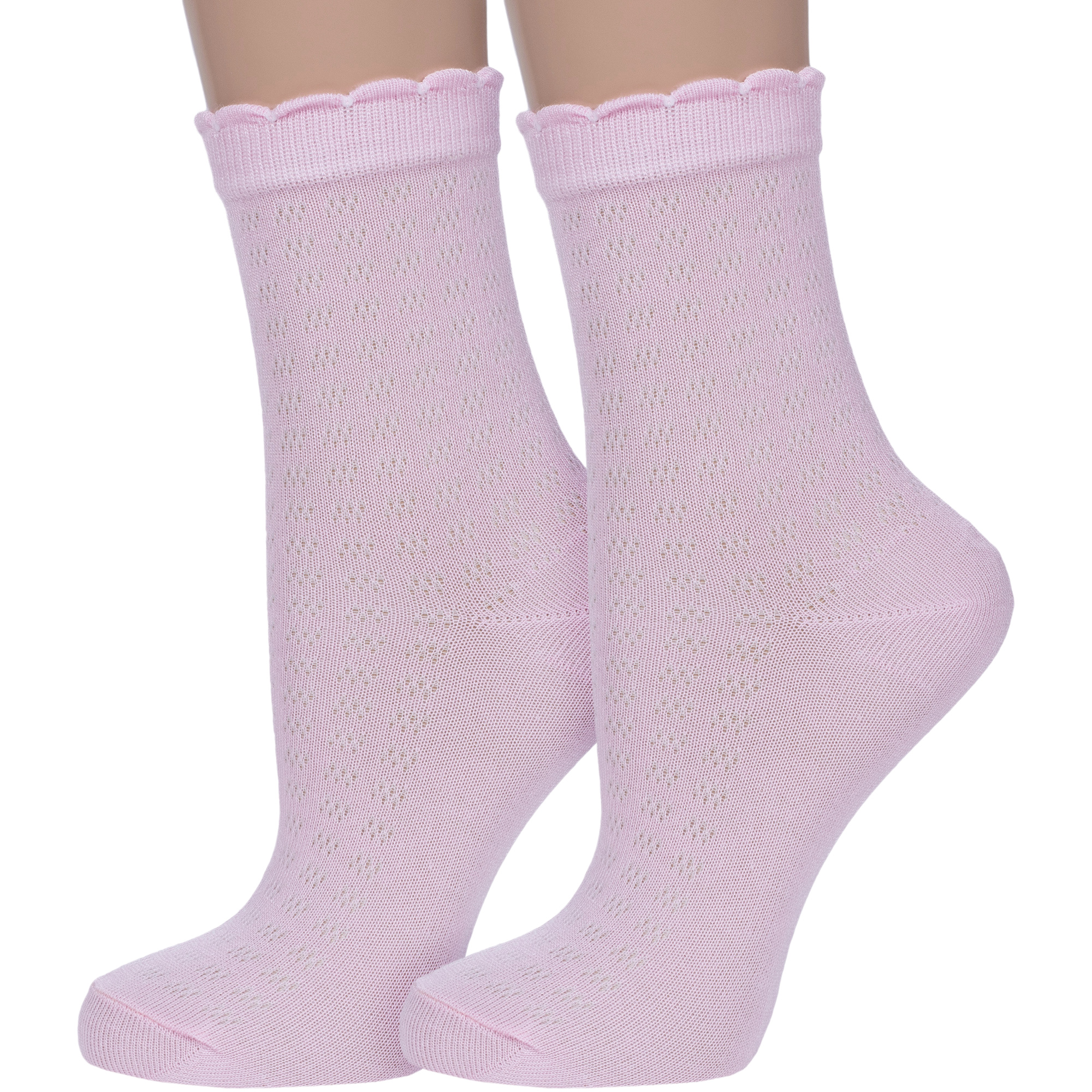 Комплект носков женских Para Socks 2-L1D23 розовых 23