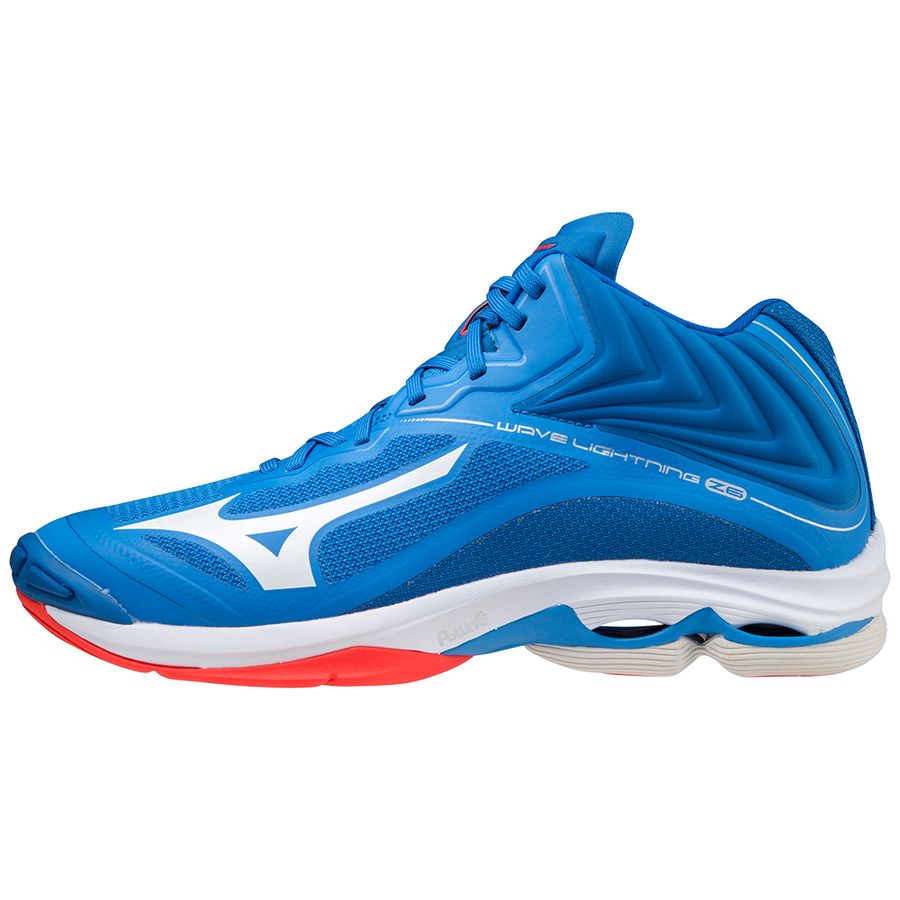 фото Кроссовки мужские mizuno wave lightning z6 mid голубые 7.5 uk