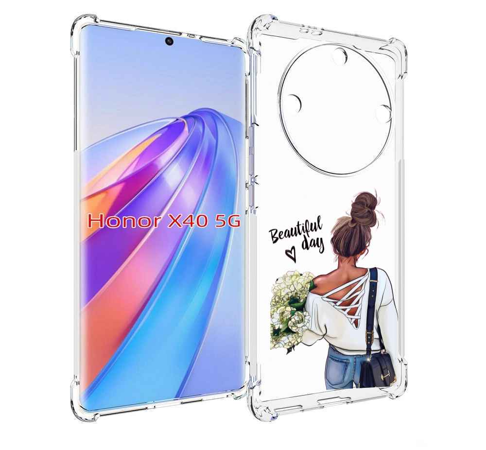 

Чехол MyPads Прекрасный-день для Honor X40, Прозрачный, Tocco