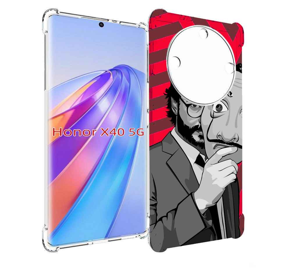 

Чехол MyPads Профессор-бумажый-дом для Honor X40, Прозрачный, Tocco