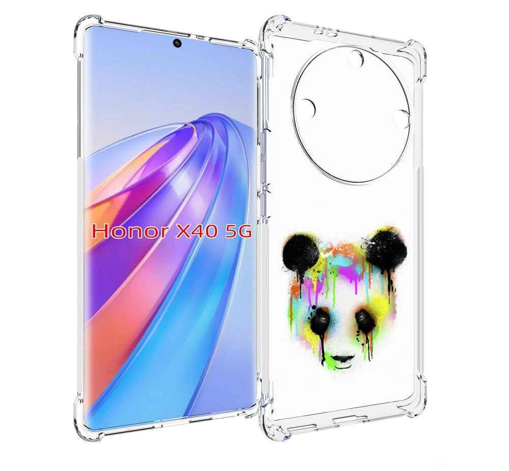 

Чехол MyPads Радужная панда для Honor X40, Прозрачный, Tocco