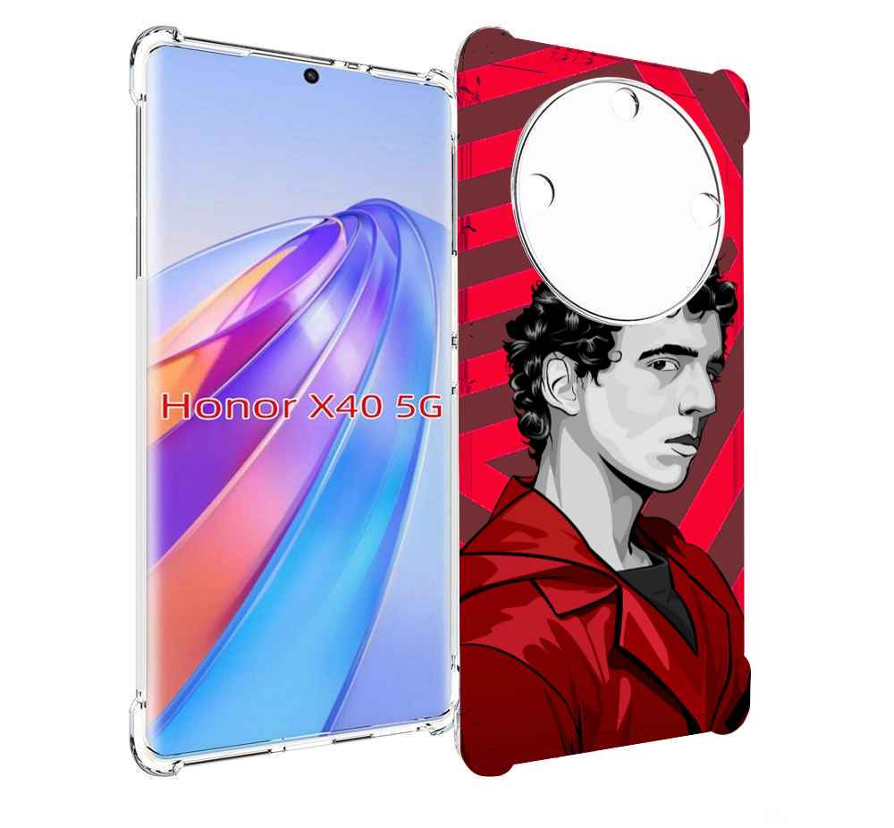 

Чехол MyPads Рио-бумажный-дом для Honor X40, Прозрачный, Tocco
