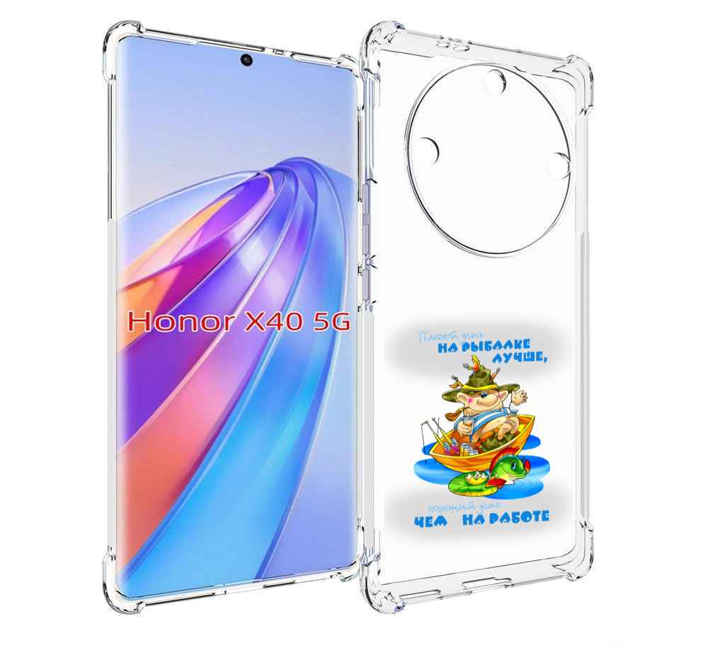 

Чехол MyPads Рыбалка для Honor X40, Прозрачный, Tocco