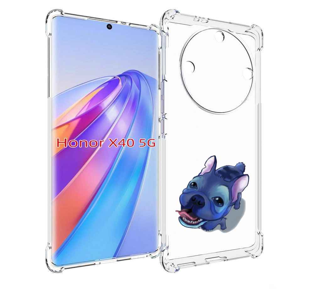 

Чехол MyPads Синий Пес для Honor X40, Прозрачный, Tocco