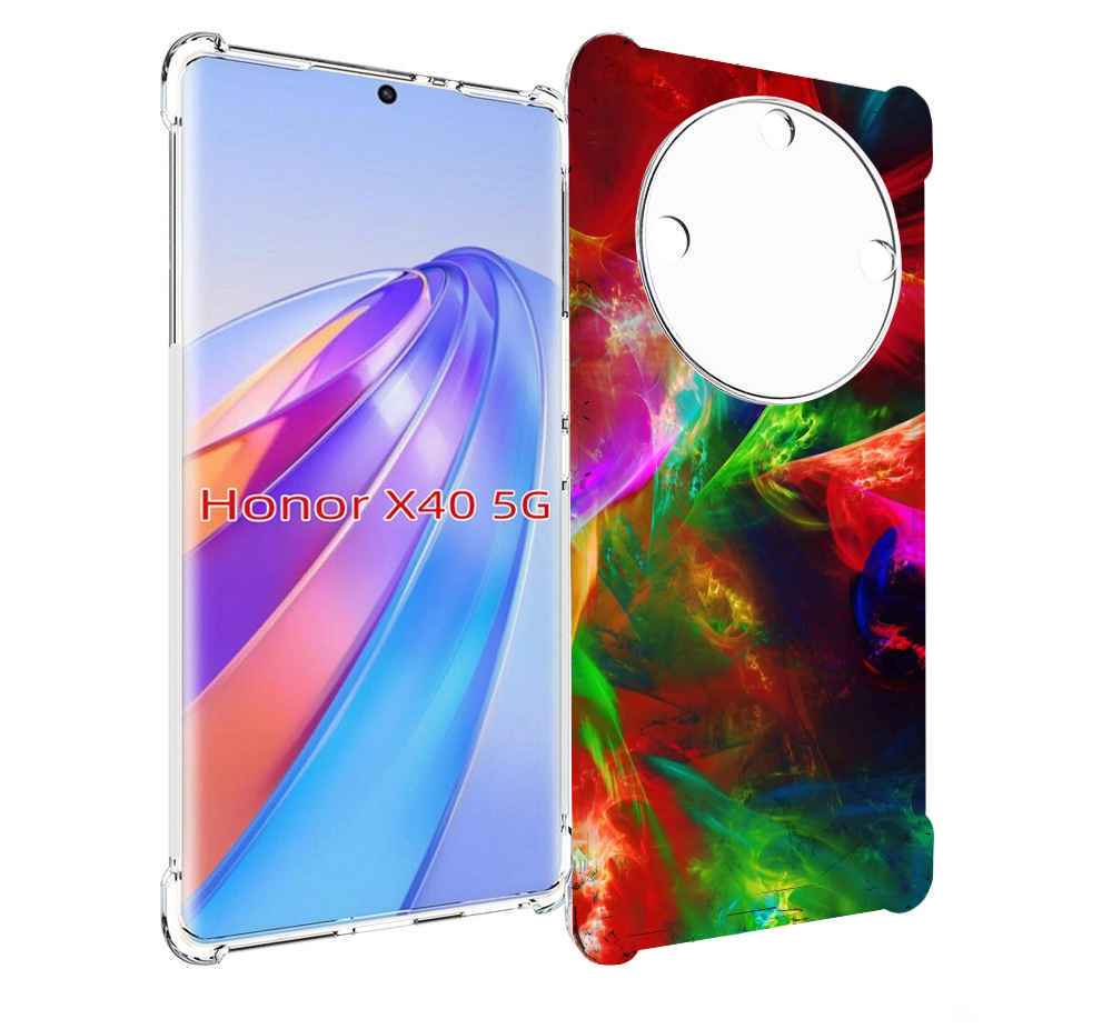 

Чехол MyPads Сияние-красок для Honor X40, Прозрачный, Tocco